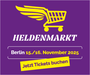Anzeige Heldenmarkt in Berlin am 15./16.11.2025