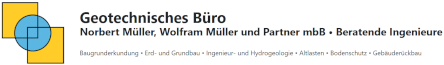 Geotechnisches B&uuml;ro Norbert M&uuml;ller, Wolfram M&uuml;ller und Partner-Logo