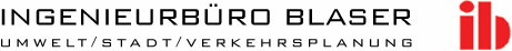 Ingenieurbüro Blaser - Umwelt-/ Stadt-/ Verkehrsplanung-Logo