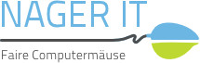 Nager IT e.V. / Fair produzierte Computermäuse-Logo
