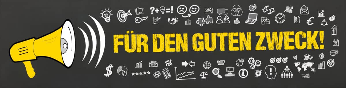 Megafon: Für den guten Zweck - Bild von magele-picture (Adobe Stock) Megafon: Für den guten Zweck
